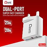OM423 DUAL PORT SUPER FAST CHARGER 20W 25W - Image 4