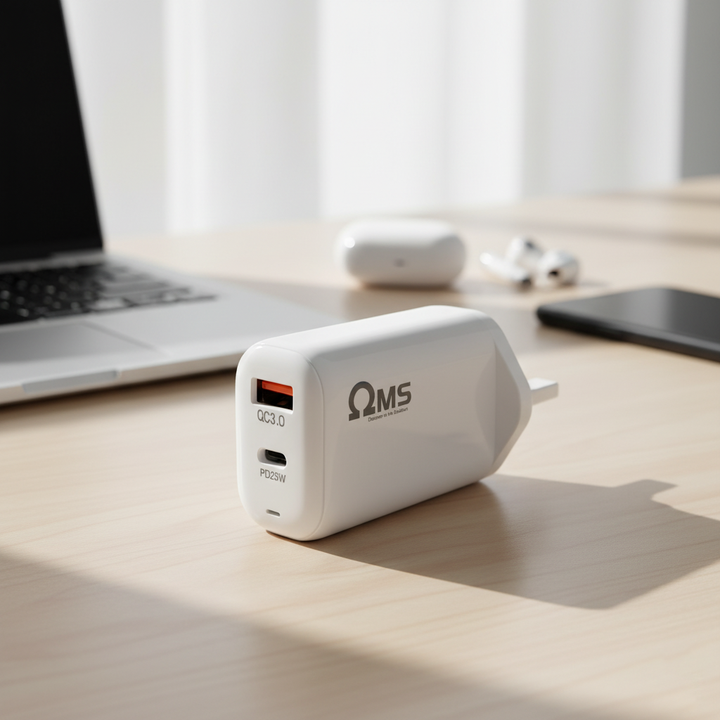 OM425 Dual-Port Fast Charger – 25 W Max