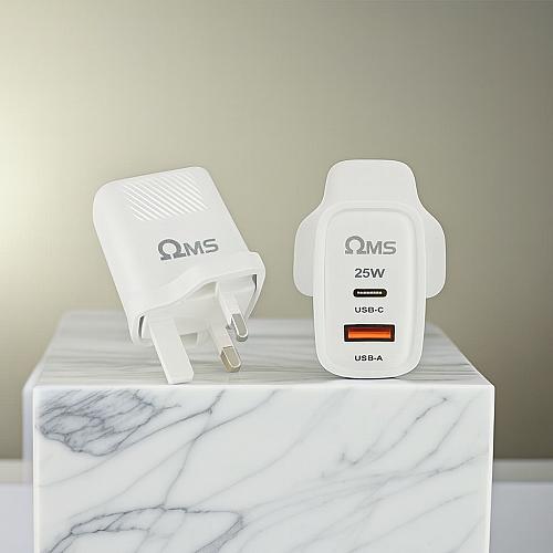 OM427-PD+USB DUAL PORT FAST CHARGER